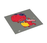 Tappetino scolapiatti con dinosauro super eroe cartone animato, tappetino assorbente per cucina, tappetino scolapiatti natalizio da 40,6 x 45,7 cm, con anello per appendere i piatti