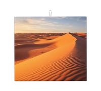 Tappetino scolapiatti con dune di sabbia nel deserto del Sahara per bancone della cucina, assorbente in microfibra, 45,7 x 40,6 cm, grandi tappetini scolapiatti per piani di lavoro della cucina