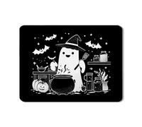Tappetino scolapiatti con fantasma di Halloween, per bancone della cucina, in gomma assorbente nera e bianca, tappetino scolapiatti con divertente design strega, 45,7 x 61 cm