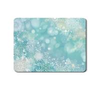 Tappetino scolapiatti con fiocco di neve per bancone della cucina, tappetino in gomma assorbente blu invernale floreale, tappetino in pelle sintetica per asciugare i piatti per bar, 45 x 61 cm