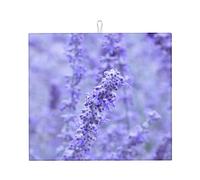 Tappetino scolapiatti con fiori colorati lavanda stampato tappetino per cucina tappetino scolapiatti in microfibra ultra assorbente tappetino per piatti grande tappetino da caffè per contatore da