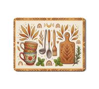 Tappetino scolapiatti con foglie autunnali per bancone della cucina, tappetino scolapiatti assorbente arancione floreale in gomma per asciugare i piatti e asciugare comodamente il caffè, 45,7 x 61 cm