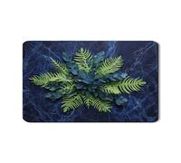 Tappetino scolapiatti con foglie tropicali per bancone della cucina, design con foglie ispirate alla natura, in gomma assorbente, tappetino scolapiatti per cucina estiva, 30,5 x 50,8 cm
