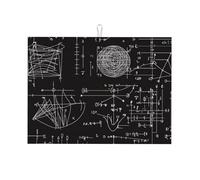 Tappetino scolapiatti con formule chimiche, per bancone della cucina, in microfibra, assorbente, riutilizzabile, lavabile, extra large, 45,7 x 61 cm