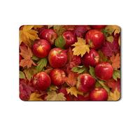 Tappetino scolapiatti con frutta autunnale per bancone della cucina, in gomma assorbente rustica rossa, scolapiatti, tappetino scolapiatti in pelle PU con foglie autunnali per decorazione bancone