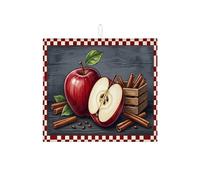 Tappetino scolapiatti con frutti rossi per bancone della cucina, tappetino assorbente per scolapiatti rustico, in microfibra, per il raccolto autunnale, per la decorazione del bancone della cucina