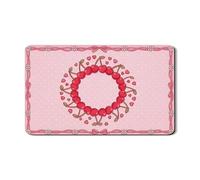 Tappetino scolapiatti con ghirlanda di ciliegie per bancone della cucina, tappetino in gomma assorbente floreale color pesca, design romantico primaverile per bancone della cucina, protezione da bar