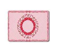 Tappetino scolapiatti con ghirlanda di ciliegie per bancone della cucina, tappetino in gomma assorbente floreale color pesca, design romantico primaverile per bancone della cucina, protezione da bar