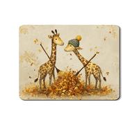 Tappetino scolapiatti con giraffa per bancone della cucina, tappetino scolapiatti in gomma assorbente con animali carini, tappetino scolapiatti in pelle PU per decorazione bancone della cucina, 45,7 x