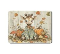 Tappetino scolapiatti con giraffa per bancone della cucina, tappetino scolapiatti in gomma assorbente a forma di animale carino, tappetino scolapiatti in pelle PU per protezione bar 45,7 x 61 cm