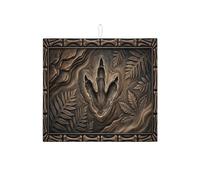 Tappetino scolapiatti con impronta di dinosauro, tappetino assorbente in microfibra per bancone della cucina, 40,6 x 45,7 cm
