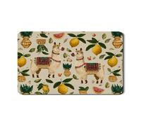 Tappetino scolapiatti con lama per bancone della cucina, in gomma assorbente, motivo bohémien, decorazione estiva, divertente accessorio per la casa festivo, 30,5 x 50,8 cm