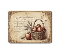 Tappetino scolapiatti con mele per bancone della cucina, tappetino scolapiatti in gomma assorbente rustica, tappetino per scolapiatti autunnale in pelle PU, protezione per bar, 45 x 61 cm