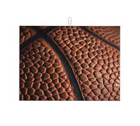 Tappetino scolapiatti con motivo a pallacanestro, motivo pizzo, assorbente, per bancone della cucina, tappetino scolapiatti antiscivolo, 45,7 x 61 cm