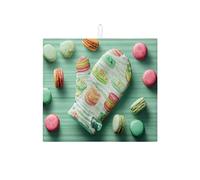 Tappetino scolapiatti con motivo a torta per bancone della cucina, tappetino assorbente per scolapiatti vintage in microfibra per bancone della cucina, protezione da bar, 40,6 x 45,7 cm