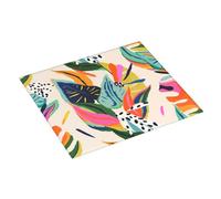 Tappetino scolapiatti con motivo floreale giungla, tappetino assorbente per bancone della cucina, tappetino scolapiatti natalizio da 40,6 x 45,7 cm, con anello per appendere i piatti