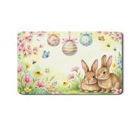 Tappetino scolapiatti con motivo floreale pasquale per bancone della cucina, tappetino scolapiatti in gomma assorbente vintage floreale in gomma per scolapiatti ispirato alla natura, 30,5 x 50,8 cm
