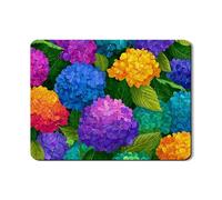 Tappetino scolapiatti con motivo floreale vibrante per bancone della cucina, in gomma assorbente colorata con ortensia, tappetino scolapiatti per la cucina, protezione stagionale 45,7 x 61 cm