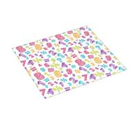 Tappetino scolapiatti con numeri colorati matematici, tappetino assorbente per cucina, tappetino scolapiatti natalizio da 40,6 x 45,7 cm, con anello per appendere i piatti