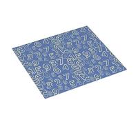 Tappetino scolapiatti con numero matematico blu, 40,6 x 45,7 cm, tappetino assorbente per cucina, tappetino scolapiatti natalizio, tappetino per scolapiatti con anello per appendere