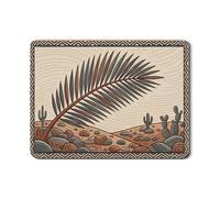 Tappetino scolapiatti con palme del deserto per bancone della cucina, tappetino scolapiatti in gomma assorbente terroso tappetino scolapiatti geometrico ispirato alla natura, 45,7 x 61 cm