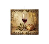 Tappetino scolapiatti con ramo di ulivo per bancone della cucina, tappetino assorbente per scolapiatti dorato, tappetino in microfibra rustico per asciugare la zona pranzo, 40,6 x 45,7 cm