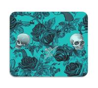 Tappetino scolapiatti con rose verdi e teschio, resistente al calore, assorbente, in terra di diatomee, accessori da cucina, 60 x 50 cm