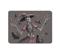 Tappetino scolapiatti con scheletro strega per cucina, tappetino in gomma assorbente vintage per Halloween, tappetino scolapiatti per bar, protezione per bar, 45,7 x 61 cm