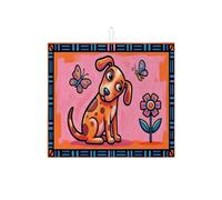 Tappetino scolapiatti con simpatico cane per bancone della cucina, tappetino assorbente per scolapiatti con animali dei cartoni animati, tappetino colorato in microfibra per decorazione bancone della