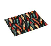 Tappetino scolapiatti con stampa a amo di pesce, in microfibra, super assorbente, per bancone della cucina, 45,7 x 61 cm, facile da pulire, decorazione per la casa