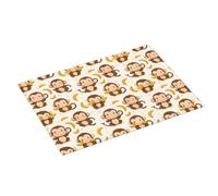 Tappetino scolapiatti con stampa a banana con scimmia, super assorbente, in microfibra, grande, per bancone della cucina, 45,7 x 61 cm, facile da pulire, decorazione per la casa