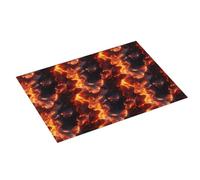 Tappetino scolapiatti con stampa a fiamma, in microfibra, super assorbente, grande, per bancone della cucina, 45,7 x 61 cm, facile da pulire, decorazione per la casa