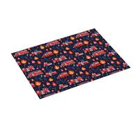Tappetino scolapiatti con stampa a forma di camion dei pompieri, in microfibra, super assorbente, per bancone della cucina, 45,7 x 61 cm, facile da pulire, decorazione per la casa