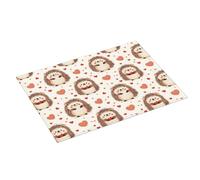 Tappetino scolapiatti con stampa a forma di cuore e riccio, super assorbente, in microfibra, grande, per bancone della cucina, 45,7 x 61 cm, facile da pulire, decorazione per la casa