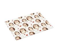 Tappetino scolapiatti con stampa a forma di riccio, super assorbente, in microfibra, grande, per bancone della cucina, 45,7 x 61 cm, facile da pulire, decorazione per la casa
