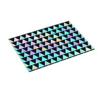 Tappetino scolapiatti con stampa a griglia triangolare, in microfibra, super assorbente, per bancone della cucina, 45,7 x 61 cm, facile da pulire, decorazione per la casa