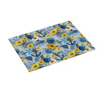 Tappetino scolapiatti con stampa a margherita gialla, in microfibra, super assorbente, per bancone della cucina, 45,7 x 61 cm, facile da pulire, decorazione per la casa