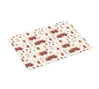 Tappetino scolapiatti con stampa a scala di camion dei pompieri, super assorbente, in microfibra, grande, per bancone della cucina, 45,7 x 61 cm, facile da pulire, decorazione per la casa