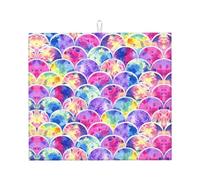 Tappetino scolapiatti con stampa a sirena, per cucina, assorbente, riutilizzabile, per lavello, utensili, tavolo