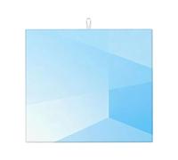 Tappetino scolapiatti con stampa azzurra, grande tappetino assorbente per scolapiatti da cucina per bancone