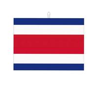 Tappetino scolapiatti con stampa bandiera del Costa Rica, tappetino scolapiatti in microfibra, protezione assorbente per piano di lavoro