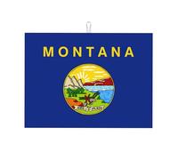 Tappetino scolapiatti con stampa bandiera del Montana per cucina, tappetino scolapiatti in microfibra, protezione assorbente per piano di lavoro