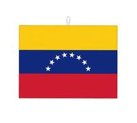 Tappetino scolapiatti con stampa bandiera del Venezuela, 45,7 x 61,7 cm, adatto per posizionare piccoli elettrodomestici in cucina