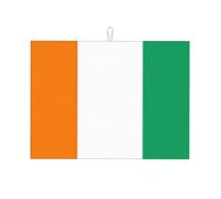 Tappetino scolapiatti con stampa bandiera della Costa d'Avorio per cucina, tappetino scolapiatti in microfibra, protezione assorbente per piano di lavoro