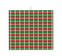 Tappetino scolapiatti con stampa bandiera della Repubblica Cecena per cucina, assorbente, riutilizzabile, per lavello, utensili da tavolo