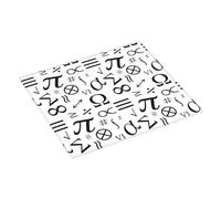 Tappetino scolapiatti con stampa con simboli matematici, tappetino assorbente per cucina, tappetino scolapiatti natalizio da 40,6 x 45,7 cm, con anello per appendere i piatti