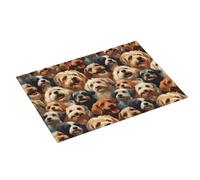 Tappetino scolapiatti con stampa di cani carini, super assorbente, in microfibra, grande tappetino scolapiatti per bancone della cucina, 45,7 x 61 cm, facile da pulire, decorazione per la casa