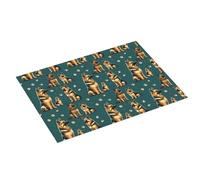Tappetino scolapiatti con stampa di famiglia di pastori tedeschi, super assorbente, in microfibra, grande tappetino scolapiatti per bancone della cucina, 45,7 x 61 cm, facile da pulire, decorazione