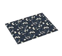 Tappetino scolapiatti con stampa di fiori di prugna, in microfibra, super assorbente, grande, per bancone della cucina, 45,7 x 61 cm, facile da pulire, decorazione per la casa