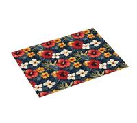 Tappetino scolapiatti con stampa di fiori tropicali, in microfibra, super assorbente, per bancone della cucina, 45,7 x 61 cm, facile da pulire, decorazione per la casa